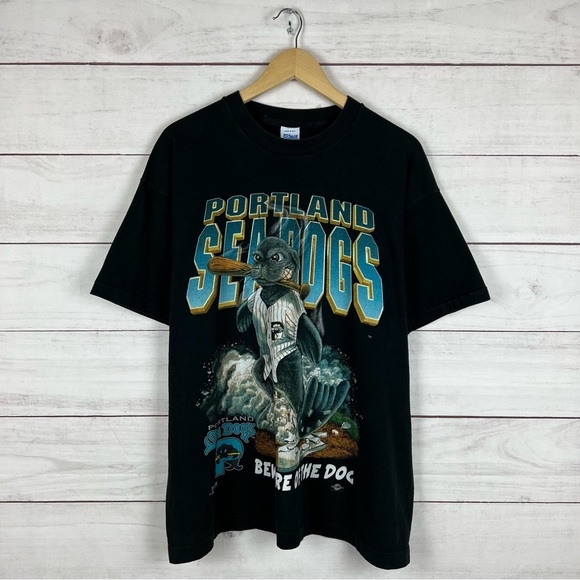 RARE Vintage 1990s Portland Sea Dogs MLB x Salem T-Shirt XL